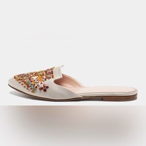 Oscar de la Renta beaded Mules - Multicolored Hand-stitched -  IT 39 (US 8.5)